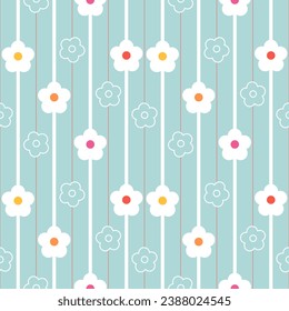 Seamless pattern with hand drawn flowers. Background for textile, wrapping paper, fashions, illustration.