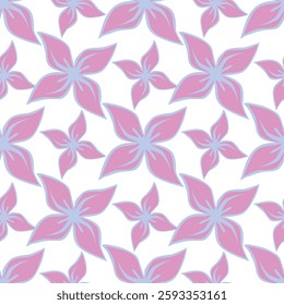 Seamless pattern with hand drawn flowers. Background for textile, wrapping paper, fashions, illustrations.