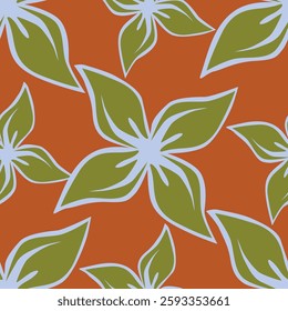 Seamless pattern with hand drawn flowers. Background for textile, wrapping paper, fashions, illustrations.