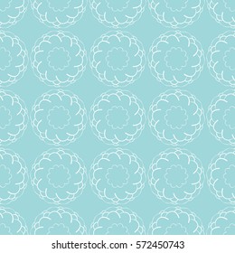 Seamless pattern with hand drawn flowers. Doodle  background