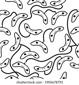 Seamless pattern hand drawn gamepad. Doodle black sketch. Sign symbol. Decoration element. Isolated on white background. Flat design. Vector illustration.