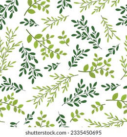 Seamless pattern with hand drawn gift box, envelope and flower bouquet.