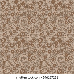 Seamless pattern with hand drawn grunge circles. Ink illustration. Hand drawn ornament for wrapping paper.