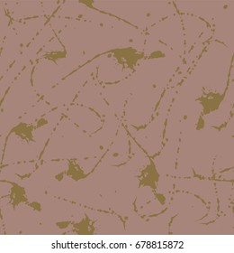 Seamless Pattern Hand Drawn Grunge Stroke Brushes. Splash Print for Fabric. Trendy Design for Textile, Dress, Wallpaper, Tile, Card. Abstract Background. Vector Illustration.