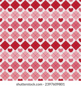 Seamless pattern with hand drawn heart. Background for textile, wrapping paper, fashion,illustration.