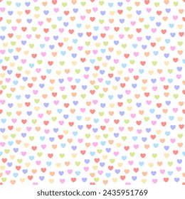 Seamless pattern with hand drawn heart. Background for textile, wrapping paper, fashion, illustration.