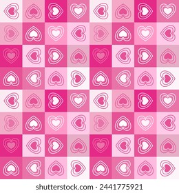 Seamless pattern with hand drawn heart. Background for textile, wrapping paper, fashion, illustration.