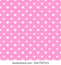 Seamless pattern with hand drawn heart. Background for textile, wrapping paper, fashion, illustration.