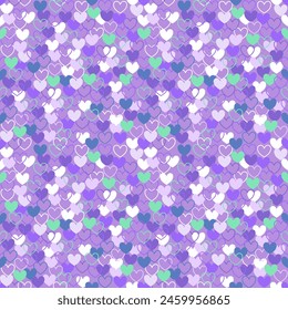 Seamless pattern with hand drawn heart. Background for textile, wrapping paper, fashion, illustration.