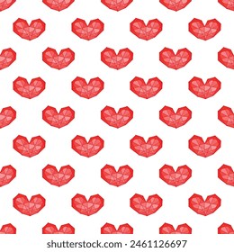 Seamless pattern with hand drawn heart doodle for decorative print, wrapping paper, greeting cards and fabric