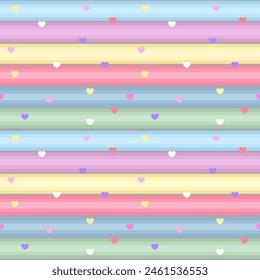 Seamless pattern with hand drawn heart. Background for textile, wrapping paper, fashion, illustration