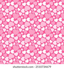 Seamless pattern with hand drawn heart. Background for textile, wrapping paper, fashion, illustration.