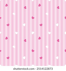 Seamless pattern with hand drawn heart. Background for textile, wrapping paper, fashion, illustration.