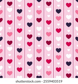 Seamless pattern with hand drawn heart. Background for textile, wrapping paper, fashion, illustration.