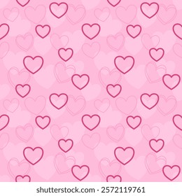 Seamless pattern with hand drawn heart. Background for textile, wrapping paper, fashion, illustration.