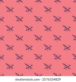 Seamless pattern with hand drawn heart doodle for decorative print, wrapping paper, greeting cards and fabric