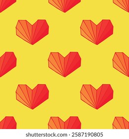 Seamless pattern with hand drawn heart doodle for decorative print, wrapping paper, greeting cards and fabric