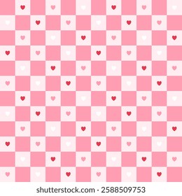 Seamless pattern with hand drawn heart. Background for textile, wrapping paper, fashion, illustration.
