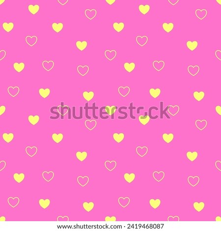 Seamless pattern with hand drawn heart. Background for textile, wrapping paper, fashion, illustration.