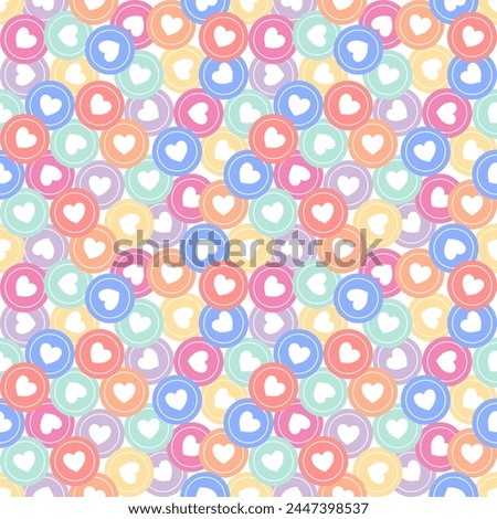 Seamless pattern with hand drawn heart. Background for textile, wrapping paper, fashion, illustration.