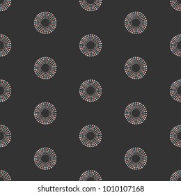 Seamless pattern, hand drawn hearts in brush organised into circles.Great for wedding cards, postcards, t-shirts, bridal invitations, brochures, posters, gift wrapping, wall art, wallpapers, etc.