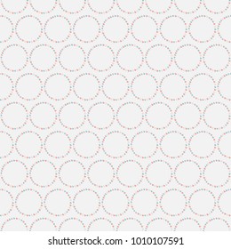 Seamless pattern, hand drawn hearts in brush organised into circles.Great for wedding cards, postcards, t-shirts, bridal invitations, brochures, posters, gift wrapping, wall art, wallpapers, etc.