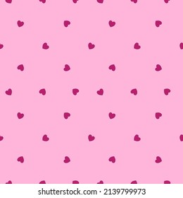 Seamless pattern with hand drawn hearts. Background for textile, wrapping paper, fashions, illustrations.