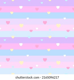 Seamless pattern with hand drawn hearts. Background for textile, wrapping paper, fashions, illustrations.