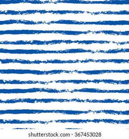 seamless pattern with hand drawn horizontal blue lines