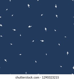 Seamless pattern. Hand drawn icon with seamless pattern for decorative design. Arrow down direction icon vector design.