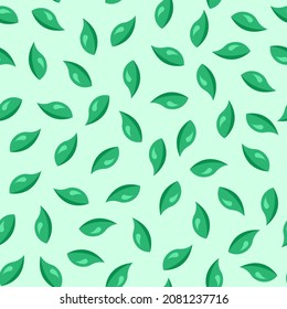 Seamless pattern hand drawn leaf and light background for paper, cover, fabric, interior decor and other users