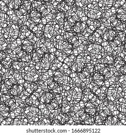 seamless pattern with hand drawn lines