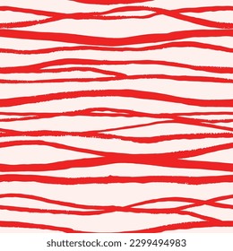 Patrón sin fisuras con líneas dibujadas a mano