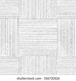 Seamless Pattern With Hand Drawn Lines. Vector Stripes Illustration