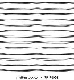 Seamless pattern with hand drawn lines. Vector illustration.Seamless black and white abstract hand drawn texture. Endless pattern with lines. Template for design and decoration