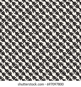 Seamless pattern with hand drawn lines. Abstract background with freehand brush strokes. Black and white grunge texture. Ornament for wrapping paper.