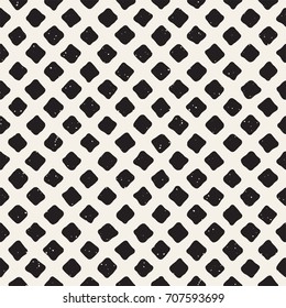 Seamless pattern with hand drawn lines. Abstract background with freehand brush strokes. Black and white grunge texture. Ornament for wrapping paper.