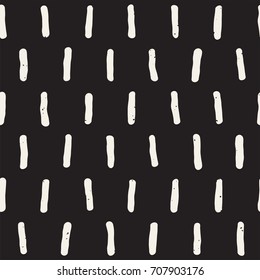 Seamless pattern with hand drawn lines. Abstract background with freehand brush strokes. Black and white grunge texture. Ornament for wrapping paper.