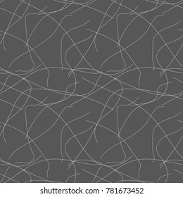 Seamless pattern with hand drawn lines. Vector illustration