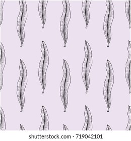 Seamless pattern with hand drawn oleander leaf. Floral pattern for invitations, cards, wallpapers, print, gift wrap, manufacturing.