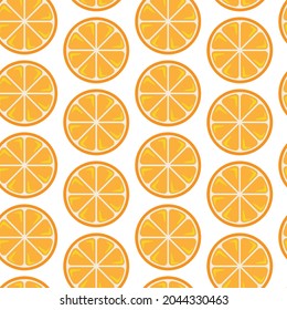 Seamless pattern with hand drawn oranges. Background for textiles, kitchen utensils and wrapping paper, background for the site
