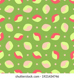 Patrón sin brillo con formas orgánicas dibujadas a mano. Hermosa textura para textil, papel impreso, rayado o papel pintado. Ilustración vectorial. Un fondo abstracto de color.
