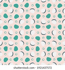 Patrón sin brillo con formas orgánicas dibujadas a mano. Hermosa textura para textil, papel impreso, rayado o papel pintado. Ilustración vectorial. Un fondo abstracto de color.