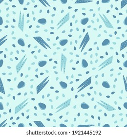 Patrón sin brillo con formas orgánicas dibujadas a mano. Hermosa textura para textil, papel impreso, rayado o papel pintado. Ilustración vectorial. Un fondo abstracto de color.