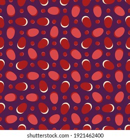 Seamless pattern with hand drawn organic shapes. Beautiful texture for textile, paper print, scrapbooking or wallpaper. Vector illustration. Cute colorful abstract background.