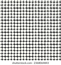 Seamless pattern with hand drawn ornameny in style constructivism. Black and white, monochrome, graphic polka dot. For wrapping paper, home decor other design projects. 3D Illustration