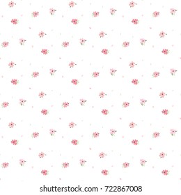 Patrón transparente de flores de pasto dibujadas a mano en fondo blanco
