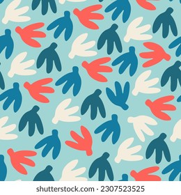 Seamless pattern. Hand drawn patterns inspired by the rich colors of natural dyes, organic and geometric shapes, vintage charm with a modern touch For wrapping paper, other design projects