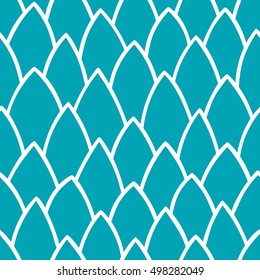 Seamless pattern of hand drawn scale. Abstract seamless pattern. Graphic ornament. Vector repeating texture. Reptile skin texture.