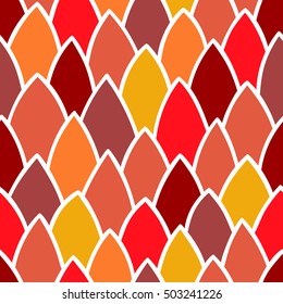 Seamless pattern of hand drawn scale. Abstract seamless pattern. Graphic ornament. Vector repeating texture. Reptile skin texture.